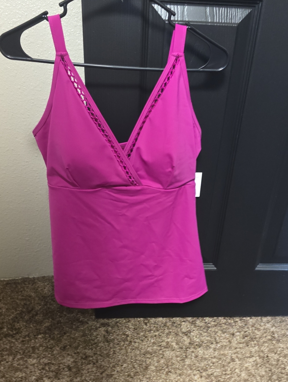 Ruby Ribbon Hot Pink Tankini Top